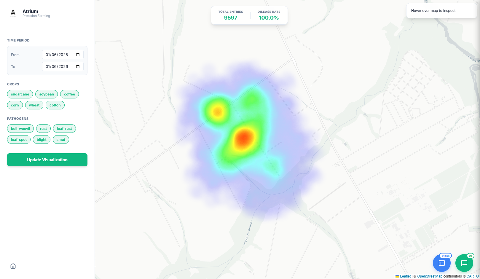 Atrium Dashboard Interface
